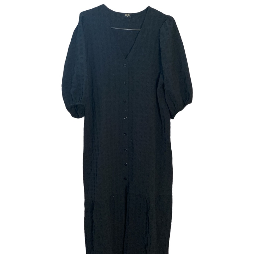 Elegant Black Long Sleeve Dress